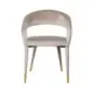 Krzesło Gia khaki velvet fire retardant (FR-Quartz 903 Khaki) - Richmond