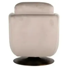 Obrotowy fotel Turner, khaki, welur, ognioodporny (FR-Quartz 903 Khaki) - Richmond