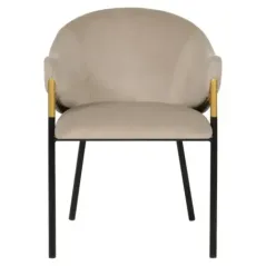 Krzesło Jocasta khaki velvet (zestaw 2) (Quartz Khaki 903) - Richmond