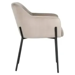 Krzesło Fay khaki aksamit trudnopalny (FR-Quartz 903 Khaki) - Richmond