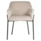 Krzesło Fay khaki aksamit trudnopalny (FR-Quartz 903 Khaki) - Richmond