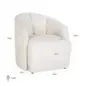 Fotel wypoczynkowy Maryse kremowy fusion (Fusion cream 02). - Richmond
