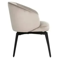Krzesło Amphara khaki welur ognioodporny (FR-Quartz 903 Khaki) - Richmond