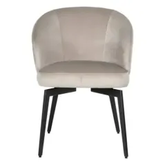 Krzesło Amphara khaki welur ognioodporny (FR-Quartz 903 Khaki) - Richmond