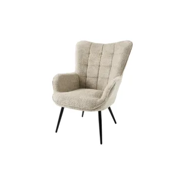 Invicta Fotel SCANDINAVIA z podłokietnikami bouclé 73cm / 44022