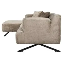 Sofa Donovan 3-osobowa + lewy szezlong (Bergen 104 szary beżowy szenil) - Richmond