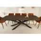 Invicta Stół do jadalni SIGNUM ciemnobrązowe drewno mango 220cm / 45837