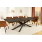 Invicta Stół do jadalni SIGNUM ciemnobrązowe drewno mango 220cm / 45837
