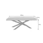 Invicta Stół do jadalni SIGNUM ciemnobrązowe drewno mango 220cm / 45837