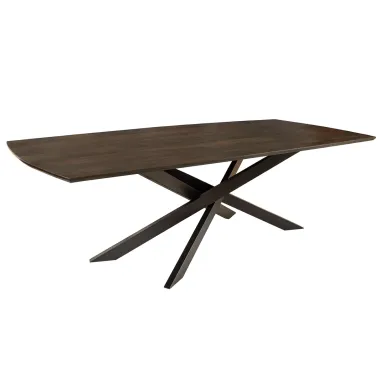 Invicta Stół do jadalni SIGNUM ciemnobrązowe drewno mango 220cm / 45837