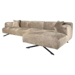 Sofa Donovan 3-osobowa + leżanka prawa (Bergen 104 taupe chenille) - Richmond