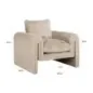 Fotel wypoczynkowy Sandro uroczy beż (Be Lovely 170 Beige) - Richmond