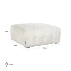 Pufa Merrol kremowa fusion ognioodporna (FR-Fusion 02 Cream). - Richmond