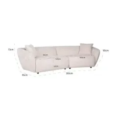 Sofa Armand uroczy kremowy (Be Lovely 11 Kremowy). - Richmond