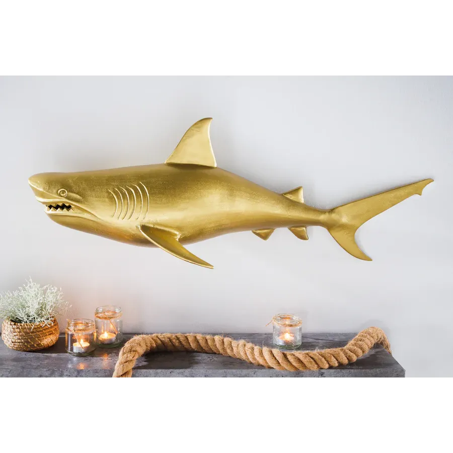 Invicta Dekoracja ścienna HAI LEWA STRONA 105cm złota / 43045