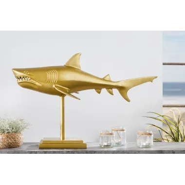 Invicta Dekoracja rzeźba HAI 68cm złota / 42988
