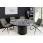 Invicta Stół UNIQUE okrągły ceramiczny szary marmurowy blat 120cm / 46382 Invicta Stół UNIQUE okrągły ceramiczny szary marmurowy blat 120cm / 46382
