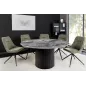 Invicta Stół UNIQUE okrągły ceramiczny szary marmurowy blat 120cm / 46382 Invicta Stół UNIQUE okrągły ceramiczny szary marmurowy blat 120cm / 46382