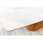 Invicta Stół UNIQUE drewno dębowe optyka białego marmuru 200cm / 45142