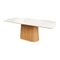 Invicta Stół UNIQUE drewno dębowe optyka białego marmuru 200cm / 45142