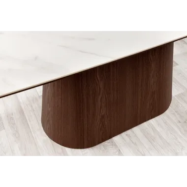 Invicta Stół UNIQUE drewno orzechowe optyka białego marmuru 200cm / 45139