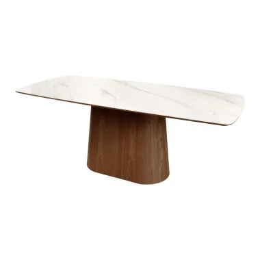 Invicta Stół UNIQUE drewno orzechowe optyka białego marmuru 200cm / 45139