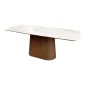 Invicta Stół UNIQUE drewno orzechowe optyka białego marmuru 200cm / 45139 Invicta Stół UNIQUE drewno orzechowe optyka białego marmuru 200cm / 45139