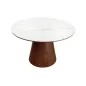Invicta Stół UNIQUE drewno orzechowe okrągły optyka białego marmuru 120cm / 45144 Invicta Stół UNIQUE drewno orzechowe okrągły optyka białego marmuru 120cm / 45144