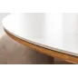 Invicta Stół UNIQUE drewno dębowe okrągły optyka białego marmuru 120cm / 45143 Invicta Stół UNIQUE drewno dębowe okrągły optyka białego marmuru 120cm / 45143