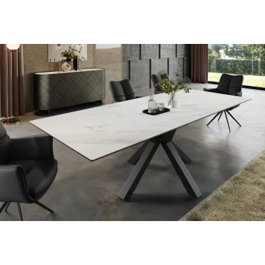 Invicta Stół do jadalni ETERNITY ceramiczny imitacja betonu 160 - 200cm / 46625