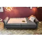 Sofa rozkładana MAISON BELLE AFFAIRE szary aksamit 220cm / 40083 Sofa rozkładana MAISON BELLE AFFAIRE szary aksamit 220cm / 40083