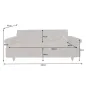 Invicta Sofa rozkładana MAISON BELLE AFFAIRE antyczny brąz mikrofibra 220cm / 40082 Invicta Sofa rozkładana MAISON BELLE AFFAIRE antyczny brąz mikrofibra 220cm / 40082