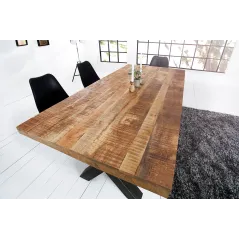 Iron Craft Stół do jadalni naturalne Mango 200cm / 6540013