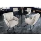 Invicta Krzesło obrotowe z podłokietnikiem Big George boucle beige 60cm / 42674