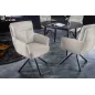 Invicta Krzesło obrotowe z podłokietnikiem Big George boucle beige 60cm / 42674