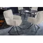 Invicta Krzesło obrotowe z podłokietnikiem Big George boucle beige 60cm / 42674