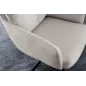 Invicta Krzesło obrotowe z podłokietnikiem Big George boucle beige 60cm / 42674