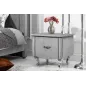 Invicta EXTRAVAGANCIA Szafka nocna srebrna 45cm / 39357 Invicta EXTRAVAGANCIA Szafka nocna srebrna 45cm / 39357