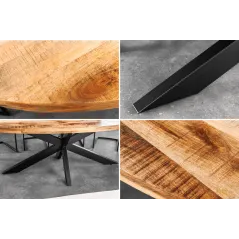 Invicta GALAXIE Oval Stół do jadalni mango 240cm / 45771