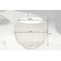 Invicta Stolik kawowy STORAGE II 41cm złoty biały / 40360