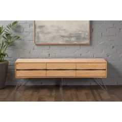 Invicta LIVING EDGE Szafka RTV dąb dziki 160cm / 46342