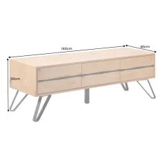 Invicta LIVING EDGE Szafka RTV dąb dziki 160cm / 46342