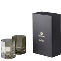 Zestaw 2 szklanek do whisky Versace Crystal Lumiere