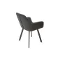 Invicta Krzesło PALERMO z podłokietnikiem antracytowe 59cm / 39342