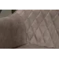 Invicta Krzesło PALERMO z podłokietnikiem mikrofibra taupe 59cm / 39343