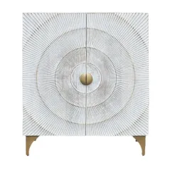 Invicta Komoda GOLDEN SUNSET WHITE wysoka Bailey 120cm / 48108