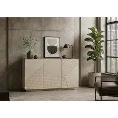 Livin Hill STILIG Komoda szampańskie złoto 3D 150cm / ST801