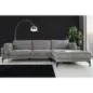 Invicta Sofa narożna MANHATTAN tkanina teksturowana szara 295 x 88 x 85cm / 44278