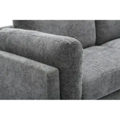 Invicta Sofa narożna MANHATTAN tkanina teksturowana szara 295 x 88 x 85cm / 44278