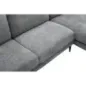 Invicta Sofa narożna MANHATTAN tkanina teksturowana szara 295 x 88 x 85cm / 44278